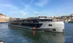 Exterior side shot of the Douro Elegance ship